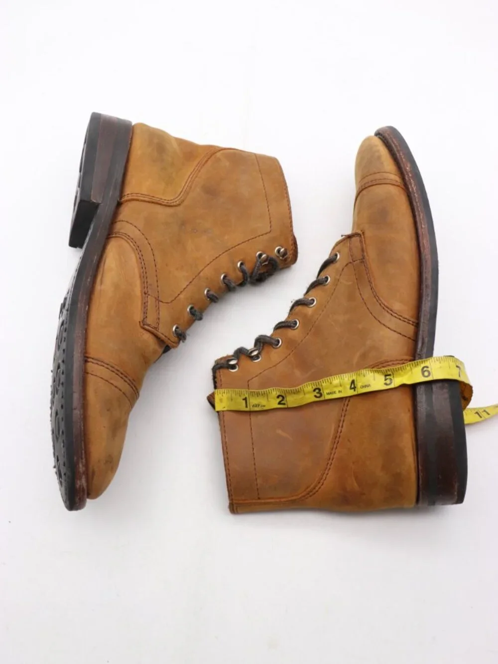 Thursday Boot Company Captain Boots Men's 10 Brown Leather Lace Up Cap Toe